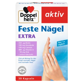 Abbildung der Produktverpackung Doppelherz aktiv Feste Nägel EXTRA Frontansicht